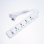 RW130WH [海外対応USB＆コード付き電源タップ ホワイト]