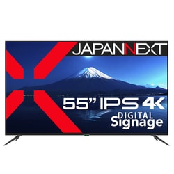 大型液晶モニター/55型/IPSパネル搭載 4K（3840x2160）/HDMI HDR ビデオ/音声入力端子/オプティカル出力端子/コンポーネント入力/USB再生対応/サイネージ JN-IPS5503TUHDR