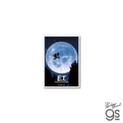 ET-002 ETポスターミニステッカー 月と自転車 [キャラクターグッズ]