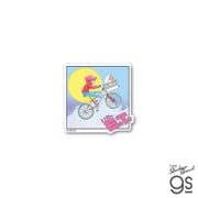 ET-009 ETダイカットミニステッカー イラストいーてぃ 月と自転車 [キャラクターグッズ]