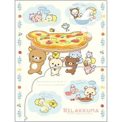 キャラクターグッズ FA12201 リラックマ ポケット付クリアホルダー みんなでまんぷくまくまく テーマ