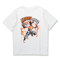 僕のヒーローアカデミア Ｔシャツ 爆豪勝己 WHITE Mサイズ [キャラクターグッズ]