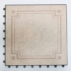 ジョイント式 防虫パネル 屋外 ベランダ バルコニー 縁側 30cm×30cm×18枚入 厚み1.3cm 接触忌避効果 BJP-30 30cmX30cmX18マイ プレーン ベージュ