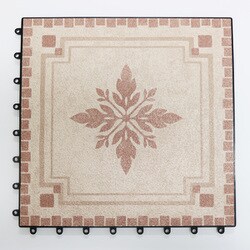 ジョイント式 防虫パネル 屋外 ベランダ バルコニー 縁側 30cm×30cm×9枚入 厚み1.3cm 接触忌避効果 BJR-30 30cmX30cmX9マイ ルーアン ブラウン