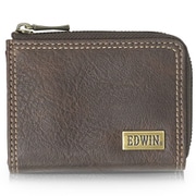 メタルプレート シボ合皮 小銭入れ 財布 D.BROWN 22269295