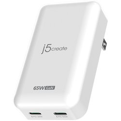 USB PD急速充電器 65W GaN Slim PD USB-C 2-Port Charger JUP2465