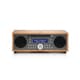 BTクロック付 ラジオスピーカー Music System BT Metallic Taupe-Cherry MSYBT-1530-JP