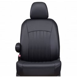 43EMB7525KK [シートカバー 全席セット エクリプスクロス / エクリプスクロスPHEV ライン ブラック×ブラックステッチ]
