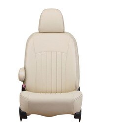 43EMB7525VN [シートカバー 全席セット エクリプスクロス / エクリプスクロスPHEV ライン アイボリー×ブラウンステッチ]