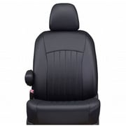 43EDA6583KK [シートカバー 全席セット ミラトコット ライン ブラック×ブラックステッチ]
