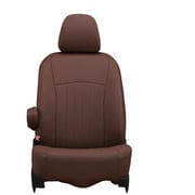 43EDA6583NV [シートカバー 全席セット ミラトコット ライン ブラウン×アイボリーステッチ]
