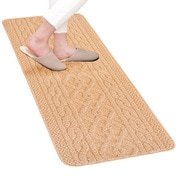 キッチンマット アラン 約縦45cm×横120cm ベージュ