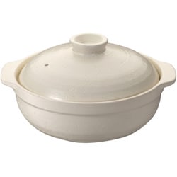 直火対応吹きこぼれにくい土鍋 8号 約縦24cm×横28cm×高さ14.5cm 2.2L 3～4人用 4502