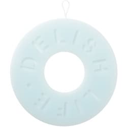 Delish Life シリコントリペット 鍋敷き サークル 約直径18cm×高さ0.6cm ドロップブルー 4580