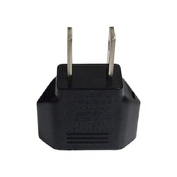 WP-121JS [日本国内旅行用変換プラグ C→A 2個セット BK]