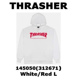 メンズパーカー 並行輸入品 145050 White/Red Lサイズ