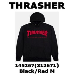 メンズパーカー 並行輸入品 145267 Black/Red Mサイズ