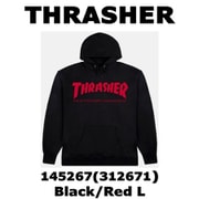 メンズパーカー 並行輸入品 145267 Black/Red Lサイズ