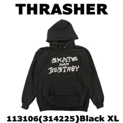 メンズパーカー 並行輸入品 113106 Black XLサイズ