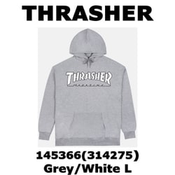 メンズパーカー 並行輸入品 145366 Grey/White Lサイズ