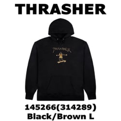 メンズパーカー 並行輸入品 145266 Black/Brown Lサイズ