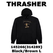 メンズパーカー 並行輸入品 145266 Black/Brown Lサイズ