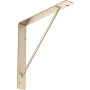 無垢の木の収納 kana(カナモノ) 【サンカクブラケット】 2個入 棚板奥行250mm/300mm対応 真鍮素材 MKBBS 2D