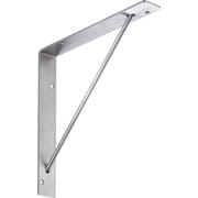 無垢の木の収納 kana(カナモノ) 【サンカクブラケット】 2個入 棚板奥行250mm/300mm対応 ステンレス素材 MKBSS 2D