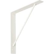 無垢の木の収納 kana(カナモノ) 【サンカクブラケット】 2個入 棚板奥行250mm/300mm対応 ホワイト色 MKBTS 2D W