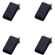 MKTA001 K [無垢の木の収納 kana（カナモノ） 【タナモノ】 フラット棚柱用 棚受け単品（4個入り） ブラック色]