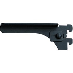 無垢の木の収納 kana（カナモノ） 【フツウノ】 棚板の奥行145mm用ブラケット 単品左側用 ブラック MKTTBL1C K