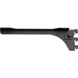 無垢の木の収納 kana（カナモノ） 【フツウノ】 棚板の奥行250mm/300mm用ブラケット 単品左側用 ブラック MKTTBL1D K