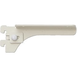 無垢の木の収納 kana（カナモノ） 【フツウノ】 棚板の奥行145mm用ブラケット 単品右側用 ホワイト MKTTBR1C W