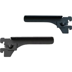 無垢の木の収納 kana（カナモノ） 【フツウノ】 棚板の奥行145mm用ブラケット 両サイドセット（棚板1枚分） ブラック MKTTBS2C K