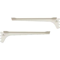 無垢の木の収納 kana（カナモノ） 【フツウノ】 棚板の奥行450mm用ブラケット 両サイドセット（棚板1枚分） ホワイト MKTTBS2G W