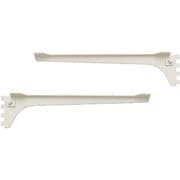 MKTTBS2G W [無垢の木の収納 kana（カナモノ） 【フツウノ】 棚板の奥行450mm用ブラケット 両サイドセット（棚板1枚分） ホワイト]