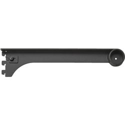 無垢の木の収納 kana（カナモノ） 【カケルノ】 棚柱用ブラケット（左右セット）奥行145mm/250mm用 ブラック MKTTKS2K