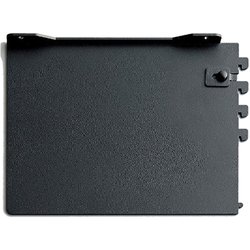 無垢の木の収納 kana（カナモノ） 【オモイノ】 棚柱用ブラケット 左側（1枚） 奥行450mm用 ブラック色 MKTTOL1G K