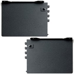 無垢の木の収納 kana（カナモノ） 【オモイノ】 棚柱用ブラケット 左右両側セット 奥行450mm用 ブラック色 MKTTOS2G K