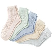 綿さわやかメッシュソックス 5色組