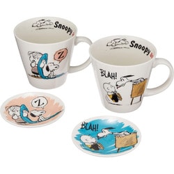 PEANUTS （ピーナッツ） 豆皿 ＆ マグカップ ペアセット ピーナッツフレンズ1960 SN850-158