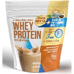 ホエイプロテイン ほうじ茶ラテ風味 ビタミン ガネデン 600g [期限切迫商品（賞味期限：2025年10月31日）]