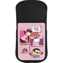 MINI-492B [iPhone 15 Pro用 ハイブリガラスケース ミニオン ウィンドウ]