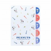 キャラクターグッズ S2140268 限定 ダイカットクリアファイル5P PEANUTS Bon Voyage! ホワイト