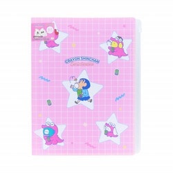 キャラクターグッズ S2140640 限定 クリアファイル6P+ファスナーケース クレヨンしんちゃん×サンリオキャラクターズ スター