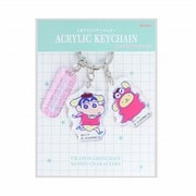 S8347778 限定 3連アクリルキーホルダー クレヨンしんちゃん×サンリオキャラクターズ C [キャラクターグッズ]