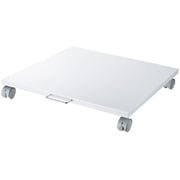 プリンタ台 ロータイプ 床置き キャスター付き 幅60cm×奥行き60cm ホワイト LPS-T6060F