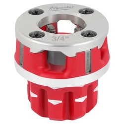 4932480246 [milwaukee 鋼管用チェーザ（4枚）付ダイヘッド 3/4”（20A）]