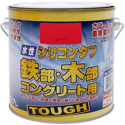 ニッぺ 水性シリコンタフ レッド 1.6L