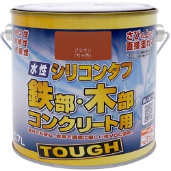 ニッぺ 水性シリコンタフ ブラウン 0.7L